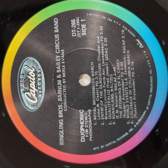 Ringling Bros. Barnum & Bailey Circus Band Record Album Merle Evans 33 RPM 12" - Picture 6 of 10